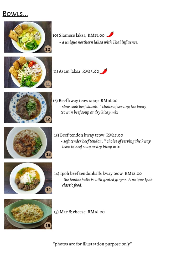 Makan Time 菜单